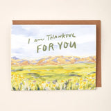 Thankful For You Landscape Card