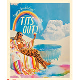 Tiger Rainbow Girl Birthday Card