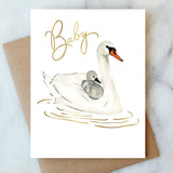 Swan Baby Card