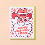 Yee-Haw-Lidays Santa Card