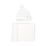 Swaddle + Hat Set | White