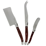 Laguiole 3-Piece Cheese Knife Set | Pakkawood