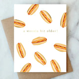 Hot Dog Weenie Birthday Card