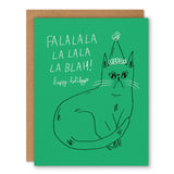 Fa La La La Blah Holiday Card