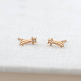 Shooting Star Studs | 18K GV