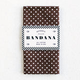 Polka Dot Bandana | Brown