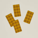 Gingham Dinner Napkins | Mustard + Bronze