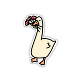 Flower Goose Sticker