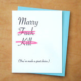 Marry Eff Kill Card