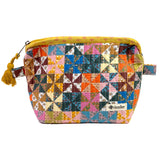 Calico Quilted Zipper Pouch
