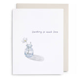 Bud Vase Sending Love Card