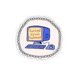 Not Well Email Sticker