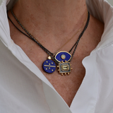 Lapis Charm Necklace | 10K Gold