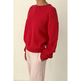 Milo Cotton Sweater | Chili