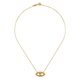 Evil Eye Necklace | Blue Topaz