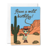 Wild West Alien Birthday Card