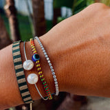 Spencer Friendship Bracelet | Gold Striped
