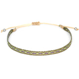 Sophia Friendship Bracelet | Green + Purple