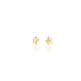 Cactus Stud Earrings | 18K GV