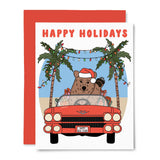 Santa Bear Driving Boxed Notes | Set of 6