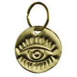 Pressed Brass Keychain | Eye