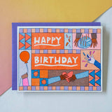 Happy Birthday Quilt Hands Card