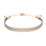 Sophia Friendship Bracelet | Gray + Gold