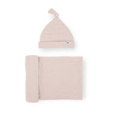 Swaddle + Hat Set | Soft Blush