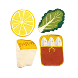 Set of 4 Cocktail Napkins | Caeser Salad