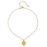 Hamsa Pendant Necklace | Emerald