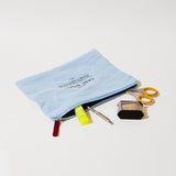 Cotton Zipper Go Pouch | Robin's Egg