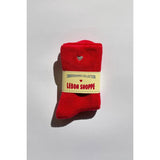 Embroidered Cloud Socks | Red + Heart