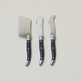 Laguiole 3 Piece Mini Cheese Utensil Set | Black