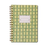 Small Twinwire Notebook | Green Lattice