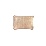 Small Zip Pouch | Matte Metallic Precious
