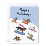 Snowboarding Dogs Box Notes | Set of 6