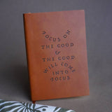 Faux Leather Journal | Focus On The Good