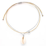 Evil Eye Cowrie Shell Anklet | Gold + Silver
