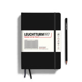 Leuchtturm1917 A5 Notebook | Black Squared