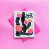 Happy Birthday Cactus Card