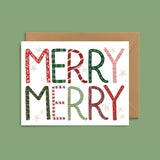 Merry Pattern Holiday Card