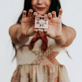 Cinnamon Quilt Claw Clip