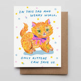 Saved By the Kitten Card