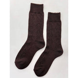 Modal Eyelet Socks | Brown