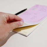 Daily Task Notepad | Pink + Yellow