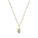Sacred Heart Charm Necklace | 14K