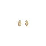 Sacred Heart Studs | 14K