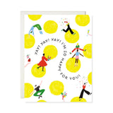 Polka Dot Dance Congrats Card