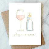 Cheers Mama Baby Card