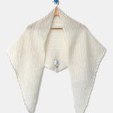 Mohair Pointelle Shawl | Pearl